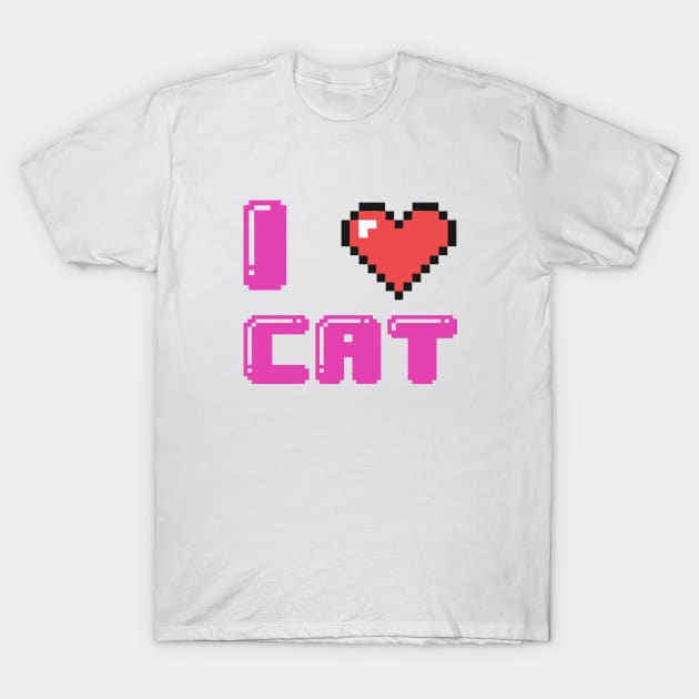 I Love Cat T-Shirt by KokaLoca